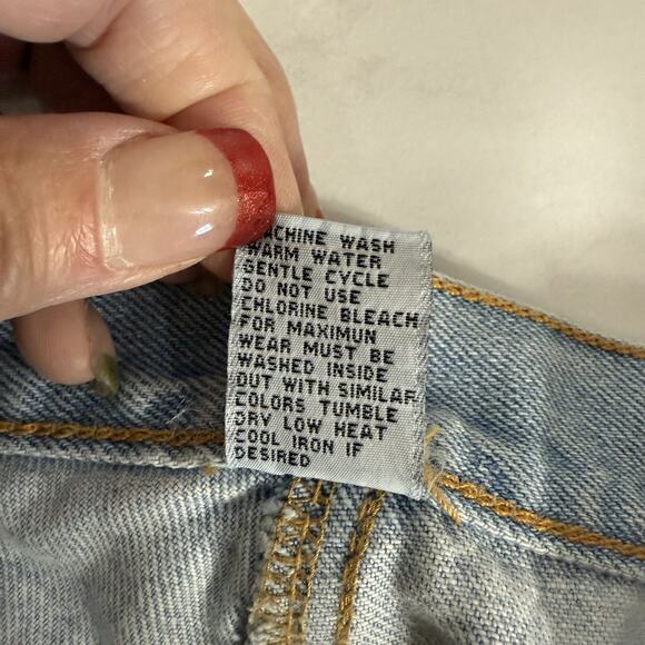 VINTAGE Zena Jeans Women 16 30” Waist Light Wash Patchwork Tapered Mom NEW FLAW - Picture 11 of 12